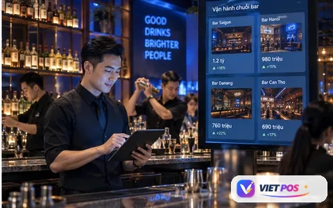 Hình minh họa giải pháp quản lý Chuỗi bar
