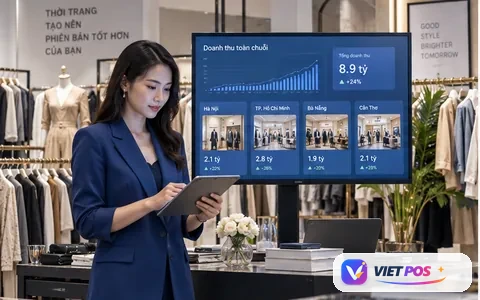 Hình minh họa giải pháp quản lý Chuỗi shop thời trang