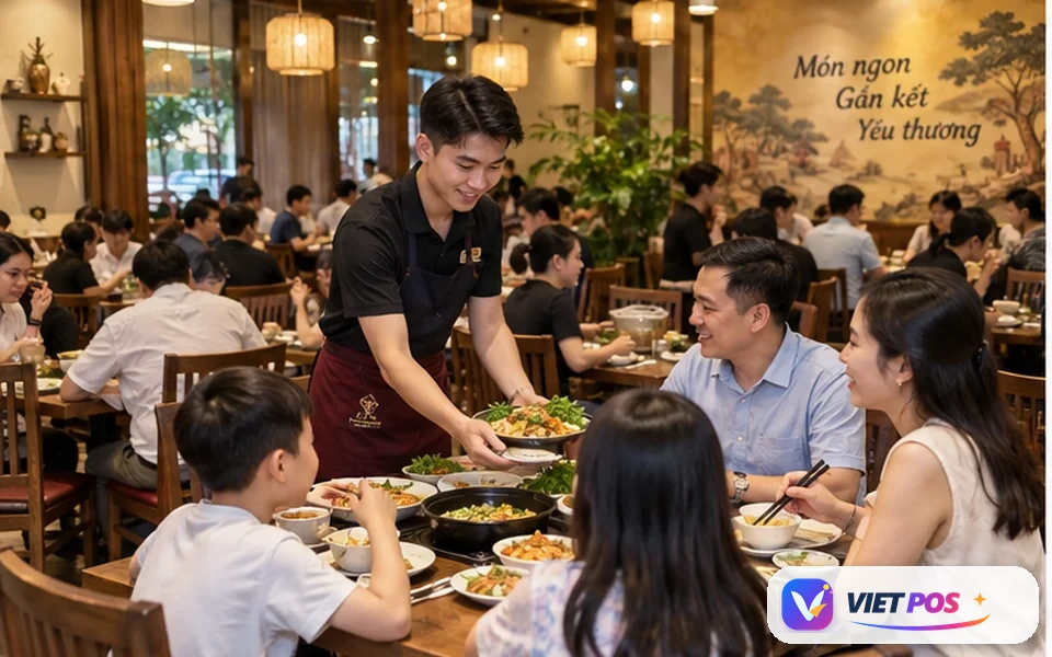 Nhân viên phục vụ tại nhà hàng