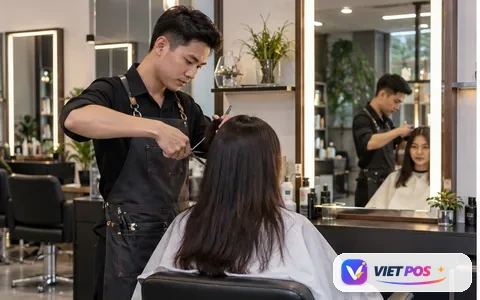 Hình minh họa giải pháp quản lý Salon tóc
