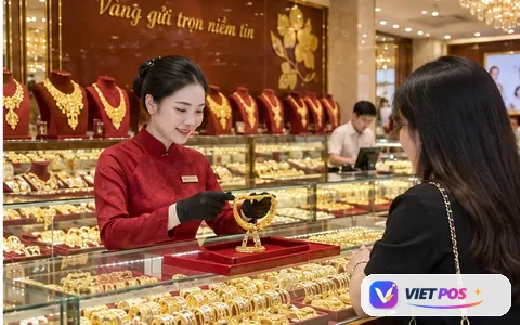 Hình minh họa giải pháp quản lý Tiệm vàng