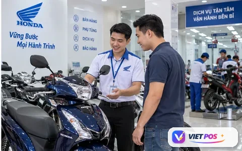 Hình minh họa giải pháp quản lý Cửa hàng xe máy